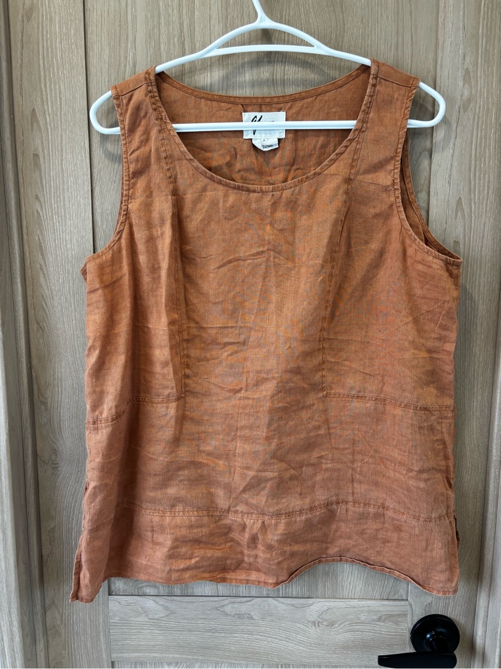 Andrea Jovine Linen Tank Top Size M